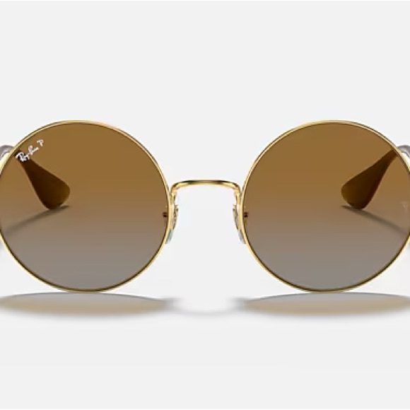 Ray-Ban Jay-Jo Polarized Brown Gradient Round Ladies Sunglasses RB3592 - Picture 1 of 5